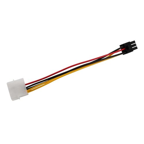 Buy 4-Pin Male to 6-Pin Female socket Power Cable for PCIe PCI Express Adapter in Egypt