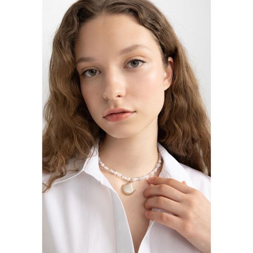 product_image_name-Defacto-Woman Gold Necklace with Seashell Detail-1