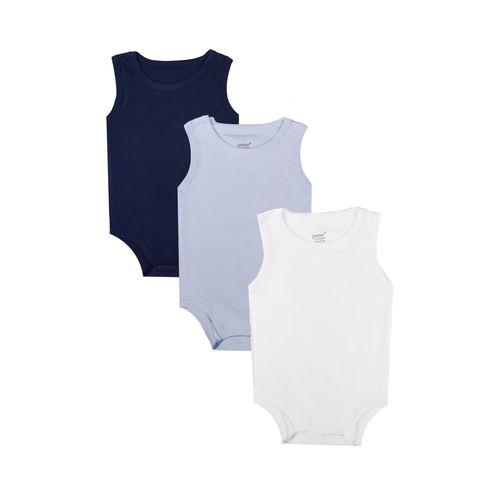 اشتري Junior High Quality Cotton Blend And Comfy Sleeveless Bodysuit P/3 For Boys في مصر