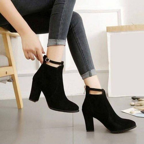 product_image_name-Generic-هاف بوت حريمي مع ابزيم مريح - اسود-1