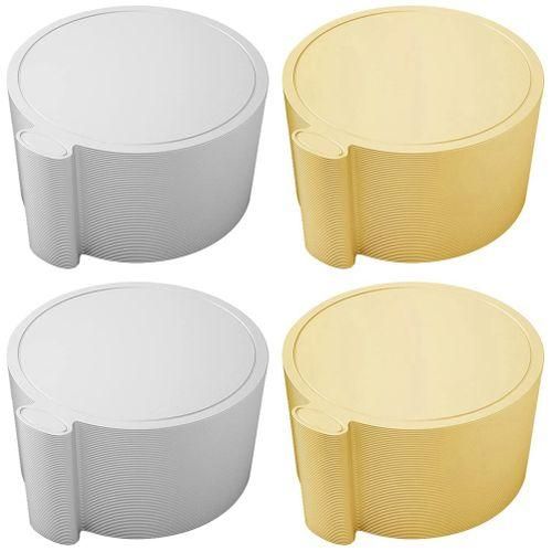 MATT WHITE Round Premium Masonite (MDF) Cake Board Drum