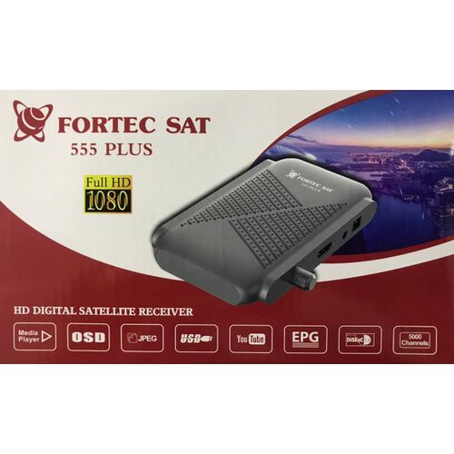 Fortec Sat 555 Plus Full HD Mini Receiver - Grey