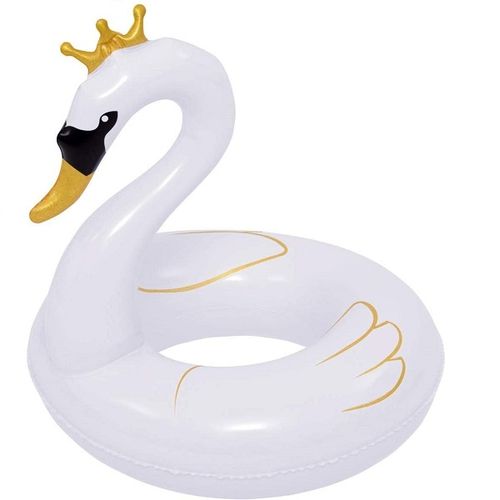 Buy Ji Long Sunclub White Swan Inflatable Float Swim Ring - 55 Cm - No:37406 in Egypt