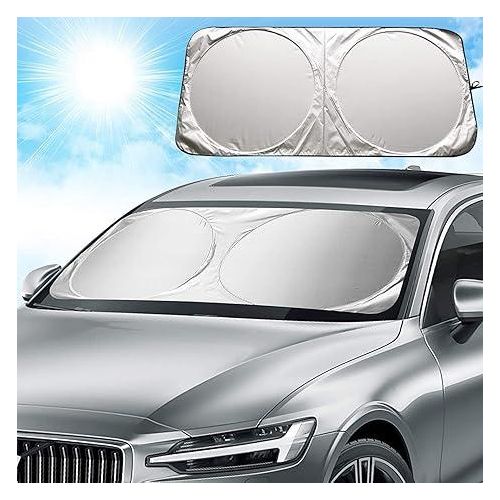 Generic HomeDejavu Car Sun Shade Front Windshield Car Front Screen Sun Visor Car Sun Protection Summer Sun Protection Blocks Uv Rays Sun Visor Protector For Suv Truck To Keep Vehicle Cooler