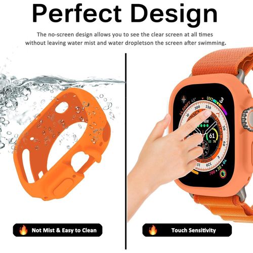 product_image_name-Miimall-متوافق مع جراب Apple Watch Ultra 2 49mm، جراب Apple Watch Ultra 49mm، غطاء حماية نحيف من TPU بمصد مضاد للخدش لساعة Apple Watch Ultra 49mm/Apple Watch Ultra 2 - برتقالي-4