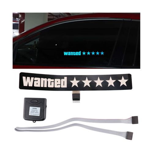 Wanted Level LED Car Window Panel