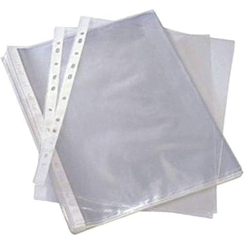 Generic مجموعة ملفات بلاستيك، شفاف، 100 حبة