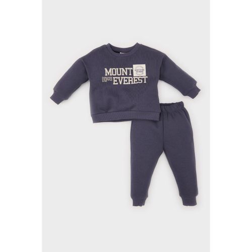 product_image_name-Defacto-Baby Boy Bike Neck Regular Fit Knitted Set - Anthra-1