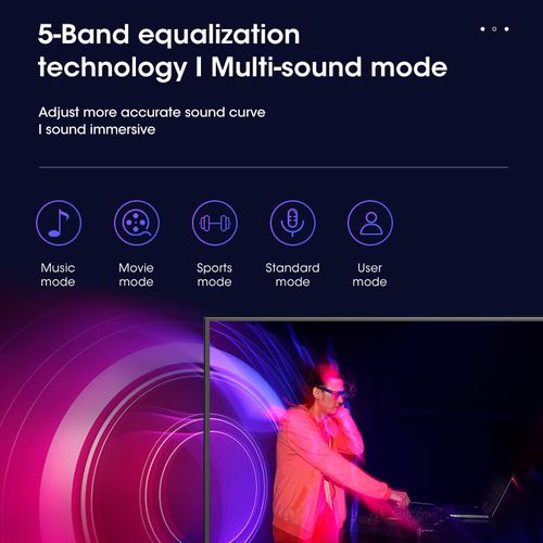 HOHO 55 بوصة شاشة Ultra HD سمارت - أسود