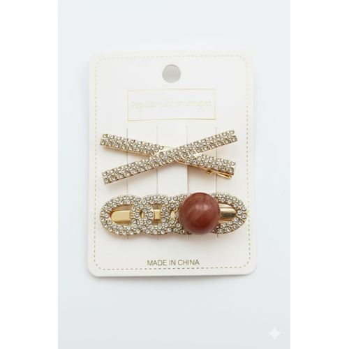 product_image_name-Generic-مشبك شعر (توكة كلبس) فاخر للسيدات مزين بحجر الراين الصناعي المتألق - لون ذهبي - تصميم أنيق-1