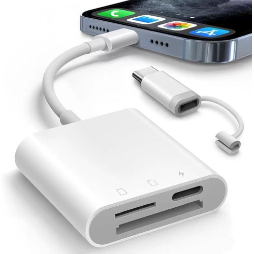 product_image_name-Generic-قارئ بطاقات عالمي لأجهزة iPhone، 3 في 1 لايتنينج وType-C، قارئ بطاقات Micro SD للشحن، قارئ بطاقات الذاكرة، محول SD Card للتوصيل والتشغيل، عارض كروت SD-1
