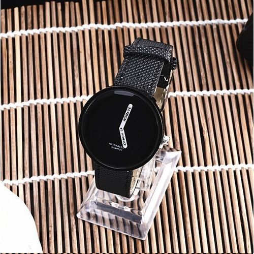 product_image_name-Generic-Simple Style Round Dial Matte Leather Strap Quartz Watch For Men / Women-1