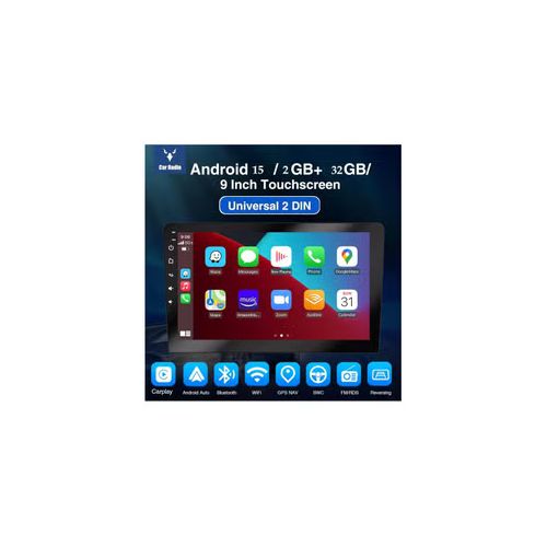 product_image_name-Tacpro-9-Inch Android Car Stereo Display, 2GB/32GB, IPS Touchscreen, GPS Navigation, CarPlay Support, Bluetooth, Built-in Cooling Fan, 1-Year Warranty-3