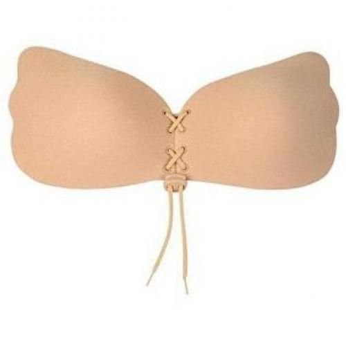 Buy Silicone Adhesive Sticky Invisible Push Up Strapless Backless Bra-Beige in Egypt