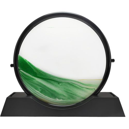 product_image_name-Generic-ساعة رملية ثلاثية الأبعاد متحركة من رنا ستور بتصميم عصري وديكور فريد يضيف لمسة من الأناقة والفخامة للمكان - أخضر في أسود - حجم كبير 26 سم - من رنا ستور-2