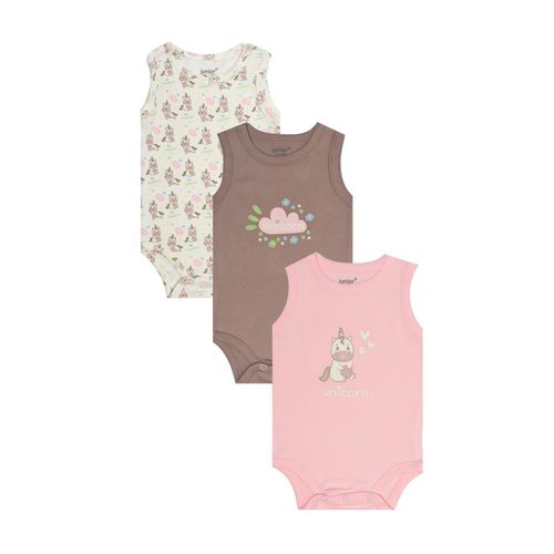 Junior High Quality Cotton Blend And Comfy Sleeveless Bodysuit P/3 @ Best  Price Online