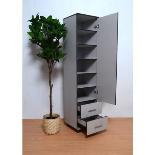 product_image_name-Generic-دولاب تخزين ملابس خشب- رصاصى-1