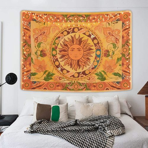 Generic Ing Sun Tapestry Flower Vines Tapestries Vintage Floral Tapestry @  Best Price Online