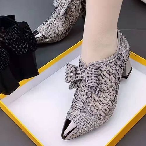 2022 Fashion Rhinestone Summer Shoes Women's High Heel Sandals