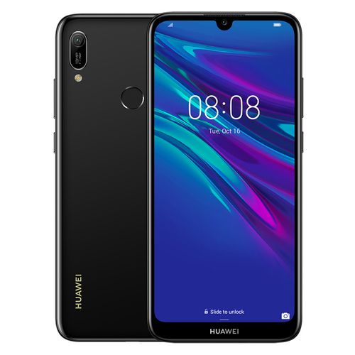 Huawei Y6 Prime (2019) -موبايل ثنائي الشريحة - 6.09 بوصة - 32 جيجا/2جيجا - 4G - أسود