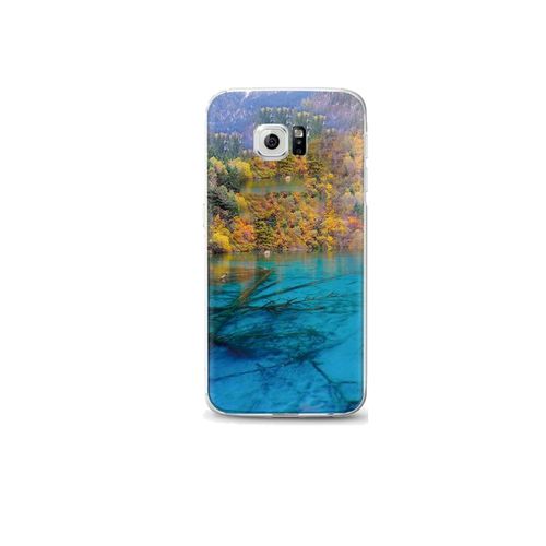 Buy Modern Back Cover TPU Case Transparent Ultra-Thin For Samsung S6 Edge in Egypt