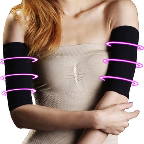 2pcs Women Elastic Compression Arm Shaper Sleeves Slimming Weight