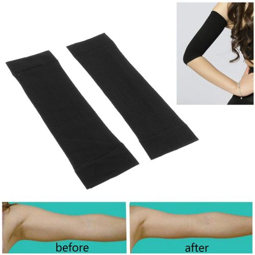 2pcs Women Elastic Compression Arm Shaper Sleeves Slimming Weight