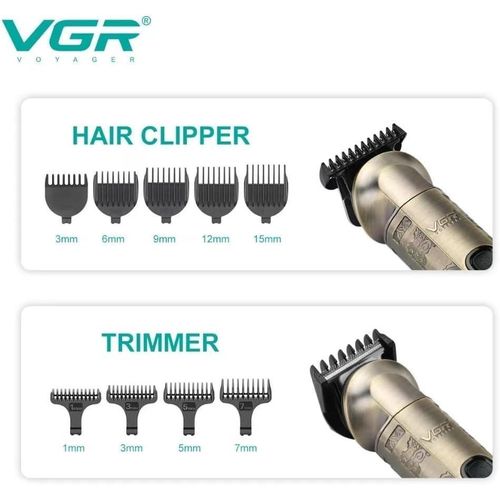 product_image_name-VGR-V-109 مقاوم للماء Ipx6 مجموعة احترافية 6 في 1 لتشذيب الشعر واللحية وقص الشعر و ماكينة حلاقة و تشذيب الأنف-4