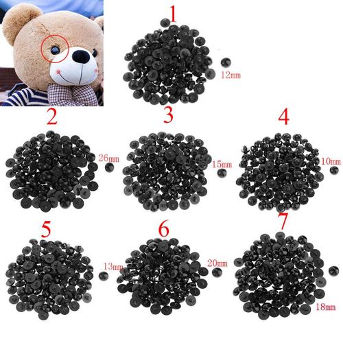 Shop Generic 200 Pieces 10mm 12mm Safety Eyes For Bears Soft Toys Animal  Doll DIY Online