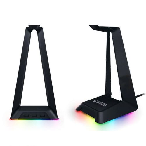 product_image_name-Techno Zone-RGB Headset Stand With USB Hub - 3 Port - Black-2
