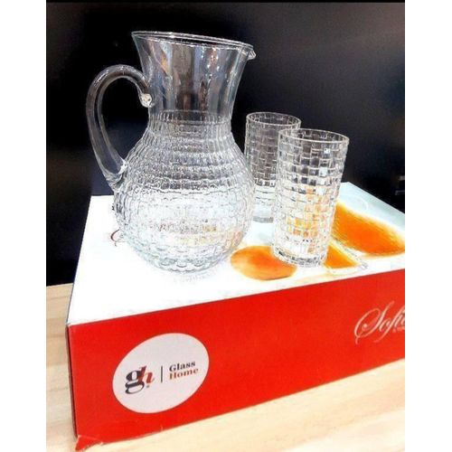 product_image_name-Generic-Pitcher + 6 Cup Set for Serving Drinks – Suitable for Water and Juices -4