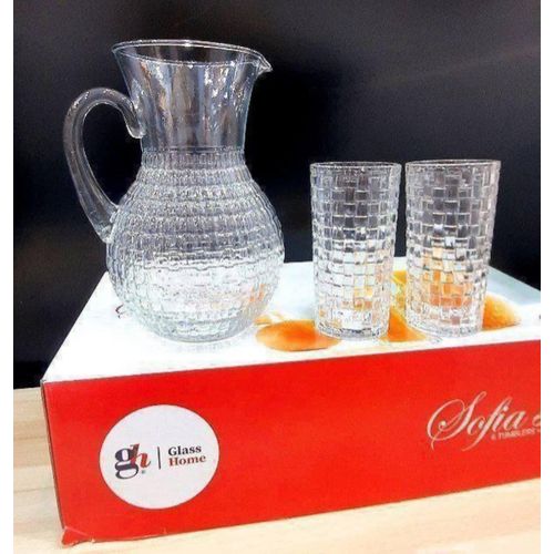 product_image_name-Generic-Pitcher + 6 Cup Set for Serving Drinks – Suitable for Water and Juices -5