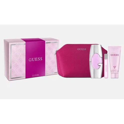 product_image_name-Guess-Pink For Women Giftset - EDP 75ml + EDP 15ml + Body lotion 100ml + Pouch-3