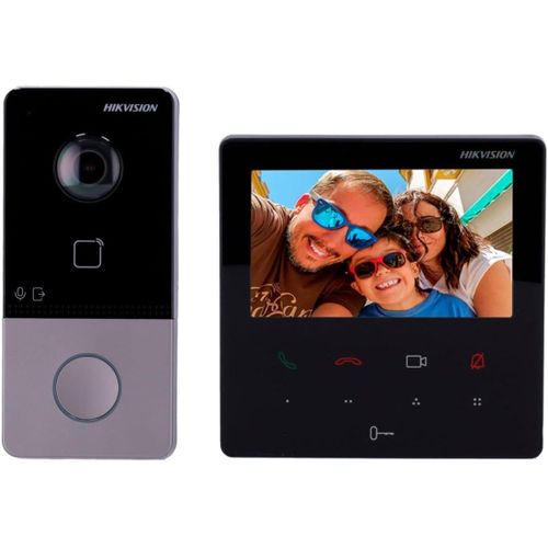product_image_name-Hikvision-DS-KIS606-P 4 Inch Smart Screen Camera Video Intercom-1