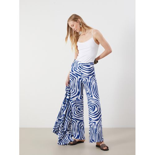 product_image_name-LC Waikiki-Elasticated Waist Patterned Women's Trousers-1