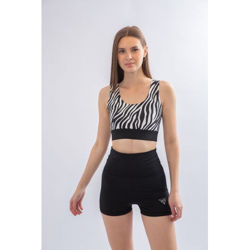 High-Quality Sports Bra with Stripes Print