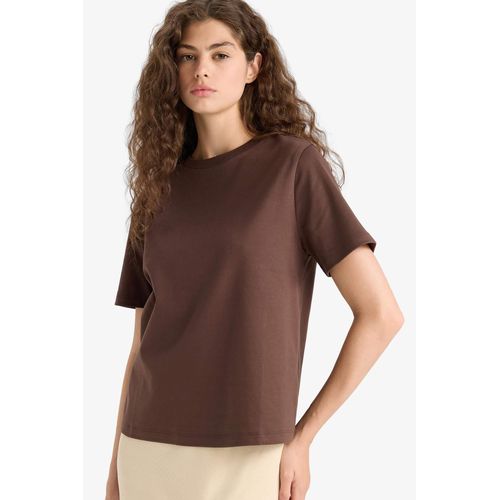 product_image_name-Defacto-تي شيرت قصير الأكمام بفتحة دائرية من ديفاكتو-1