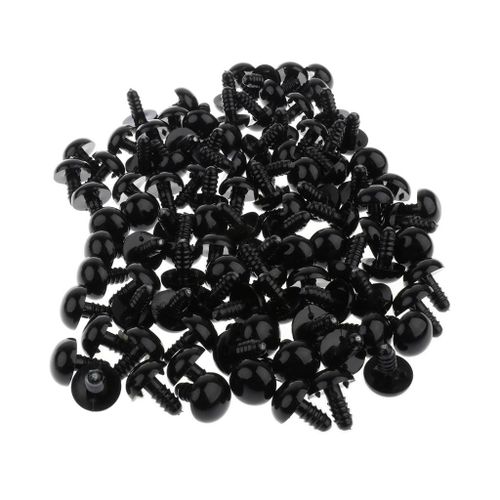 Generic 100x Black 14mm Safety Eyes Buttons Washers Sets Doll 1.4cm @ Best  Price Online