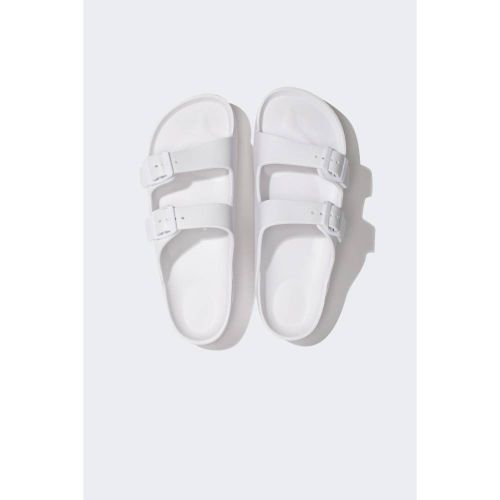 product_image_name-Defacto-Woman Slipper-Flipflop - White-4