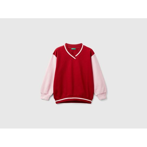 product_image_name-benetton-سويتر بناتون بياقة على شكل V للأطفال-4