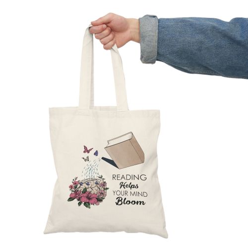 product_image_name-Generic-توتي باج محب للكتب - شنطة قماش دك ثقيل Book Lover Tote Bag-2