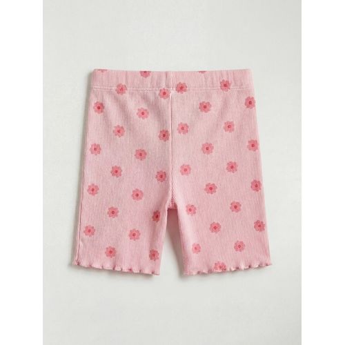 product_image_name-LC Waikiki-Floral Print Baby Girl Tee And Shorts Set-4