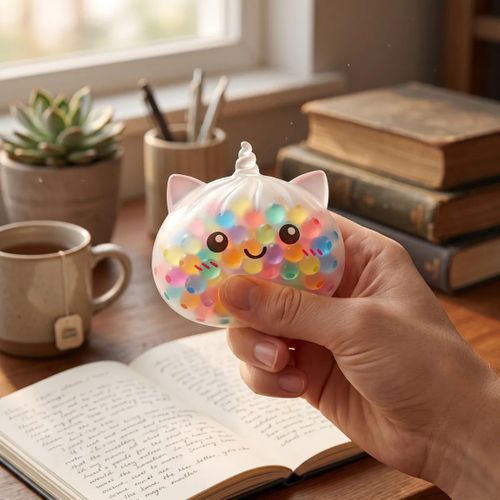Generic Pastel Multicolor Unicorn Bubble Dumpling Squishy - image 3