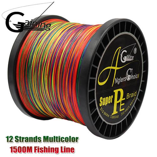 Generic 12 Snds Braid Wire Super PE Braided Fishing Line Strong Strength Fish  Line X12 1500m Multi @ Best Price Online