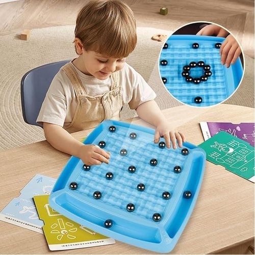 product_image_name-Generic-Sanzez Coliff Magnetic Chess Set with Punishment Wheel  Portable Chess Game with 14 Pieces-3