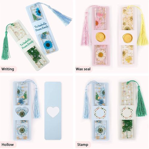 Generic 50x Bookmark Sleeves Resin Bookmark Holder For Wrapping