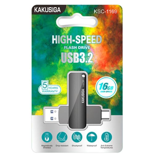 product_image_name-Kakusiga-فلاشة مزدوجة  Type-C + USB3.2 16GB -4