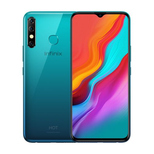 Infinix X650C Hot 8 - 6.6 بوصة 64 جيجا بايت/4 جيجا بايت موبايل - Quetzal Cyan