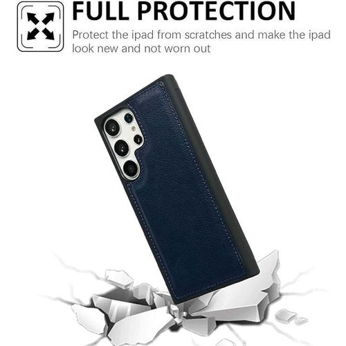 product_image_name-Generic-جراب جلدي فاخر من تين تك لهاتف سامسونج جالاكسي S24 ألترا، حماية كاملة، مقاوم للخدوش والصدمات، جراب واقٍ، تصميم أنيق، متين وخفيف الوزن (أزرق داكن).-4