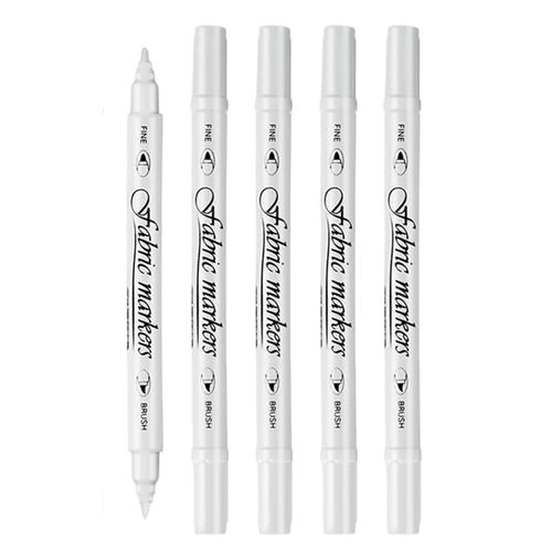Generic 5Pcs Oily White Marker Pen Waterproof DIY Black Paper Drawing  Artist @ Best Price Online